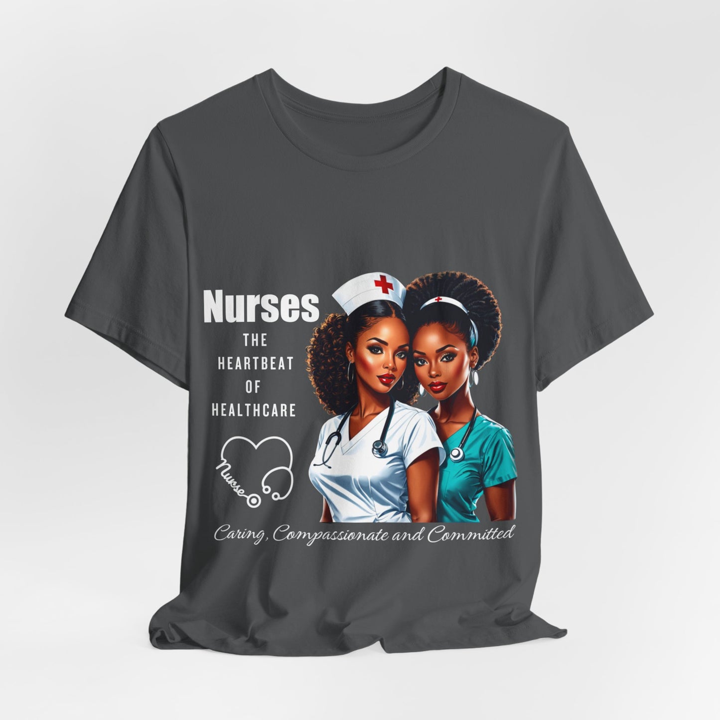 Heartbeat Of Healthcare Jersey Short Sleeve Tee