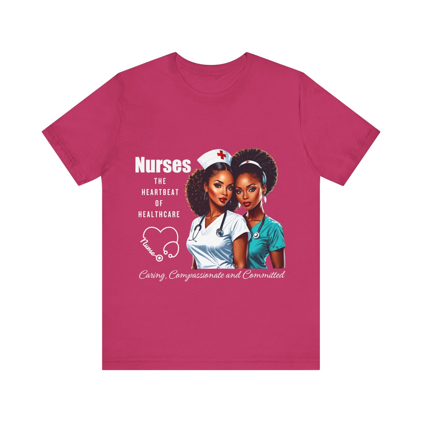 Heartbeat Of Healthcare Jersey Short Sleeve Tee