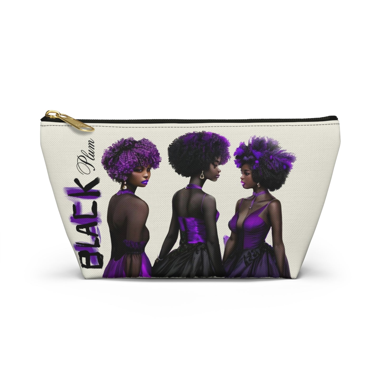 Black Plum Accessory Pouch