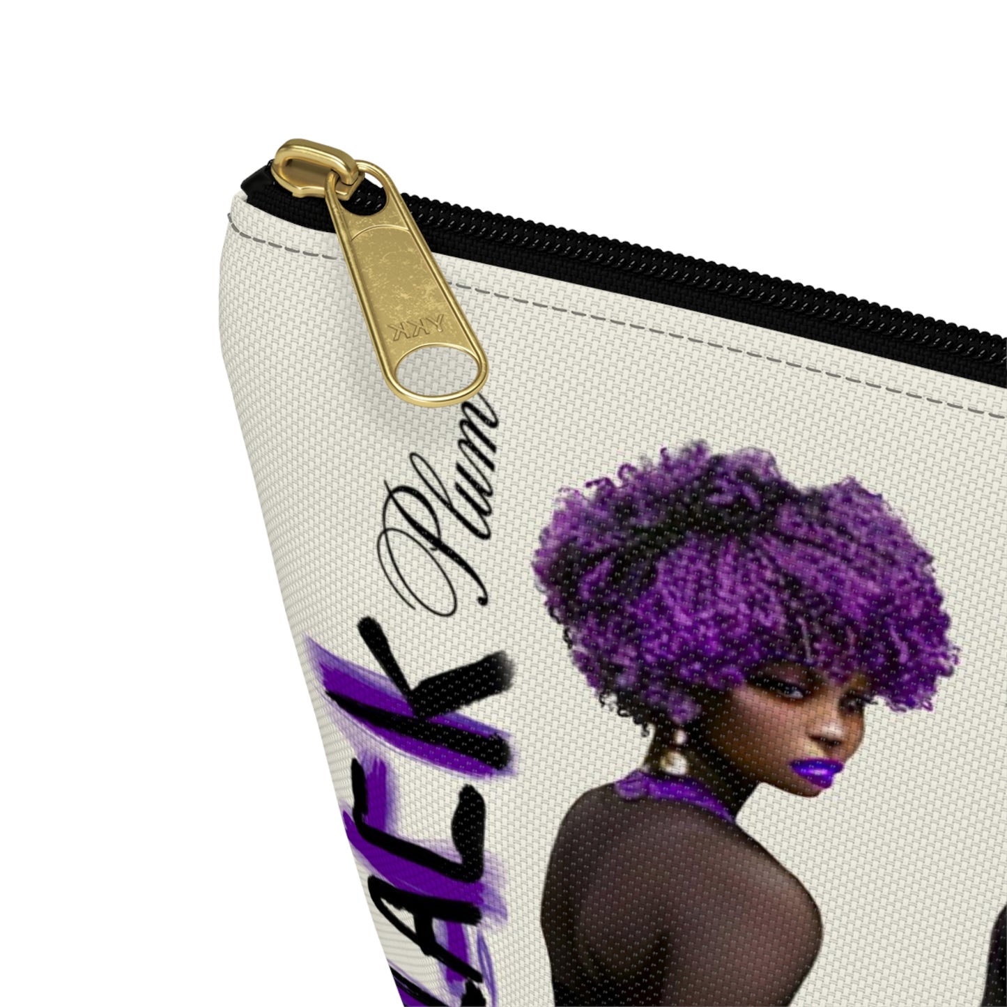 Black Plum Accessory Pouch