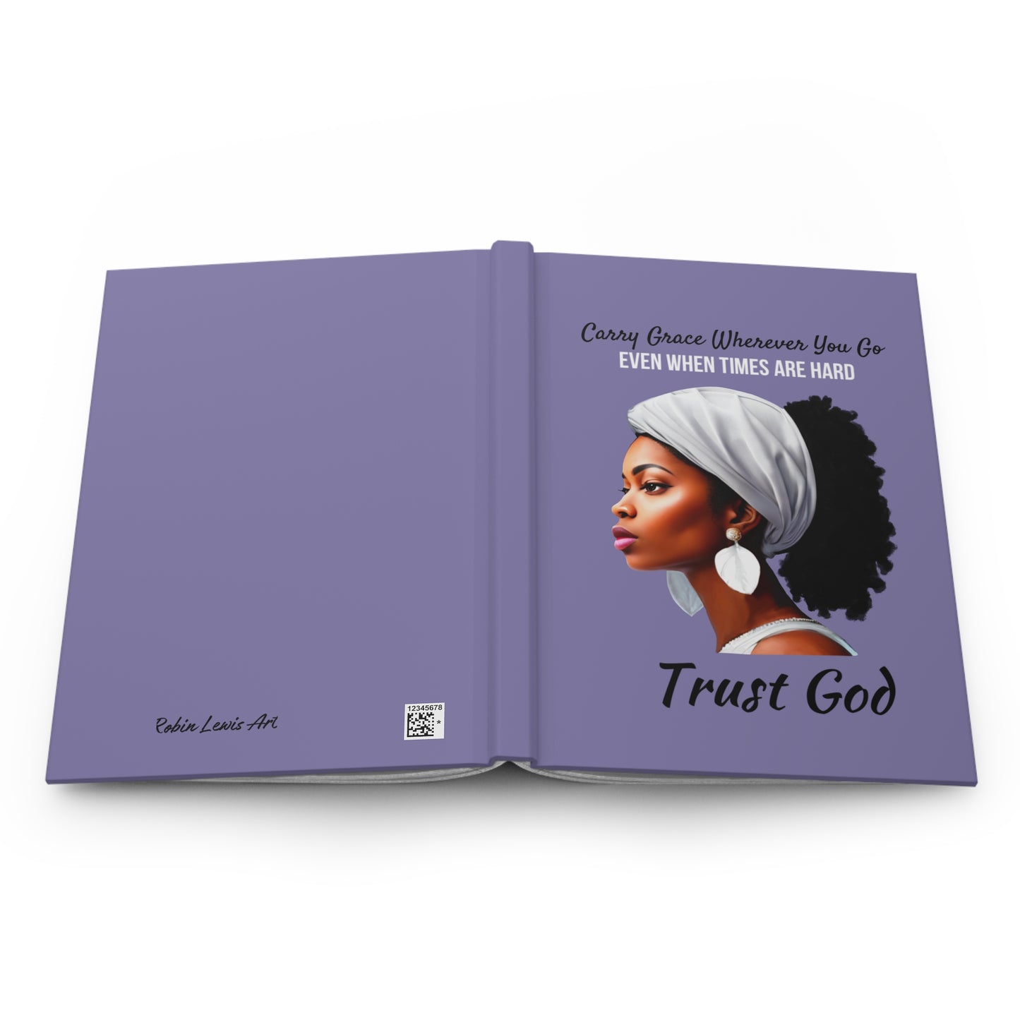 Trust God Hardcover Journal (lavender)
