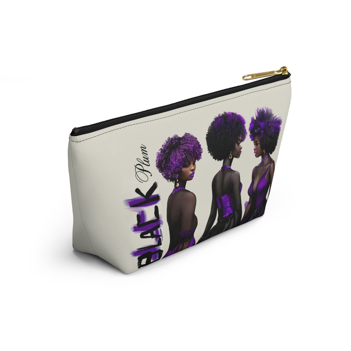 Black Plum Accessory Pouch