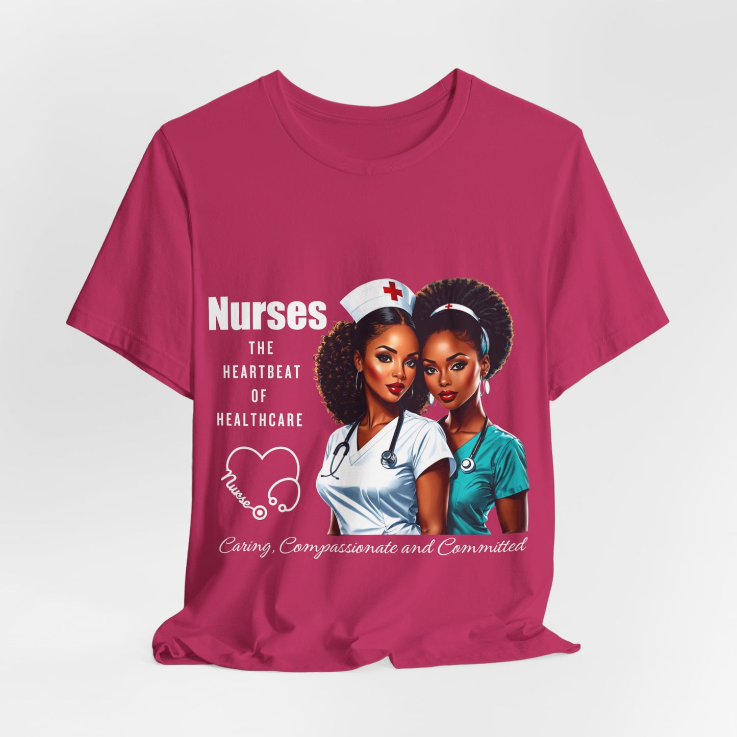 Heartbeat Of Healthcare Jersey Short Sleeve Tee