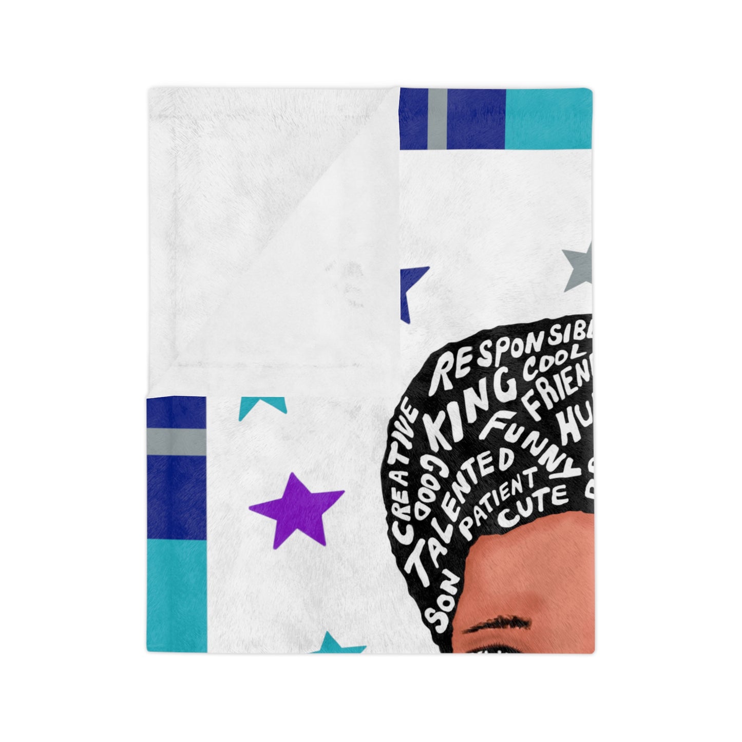You Are Amazing Stars Customizable Minky Blanket