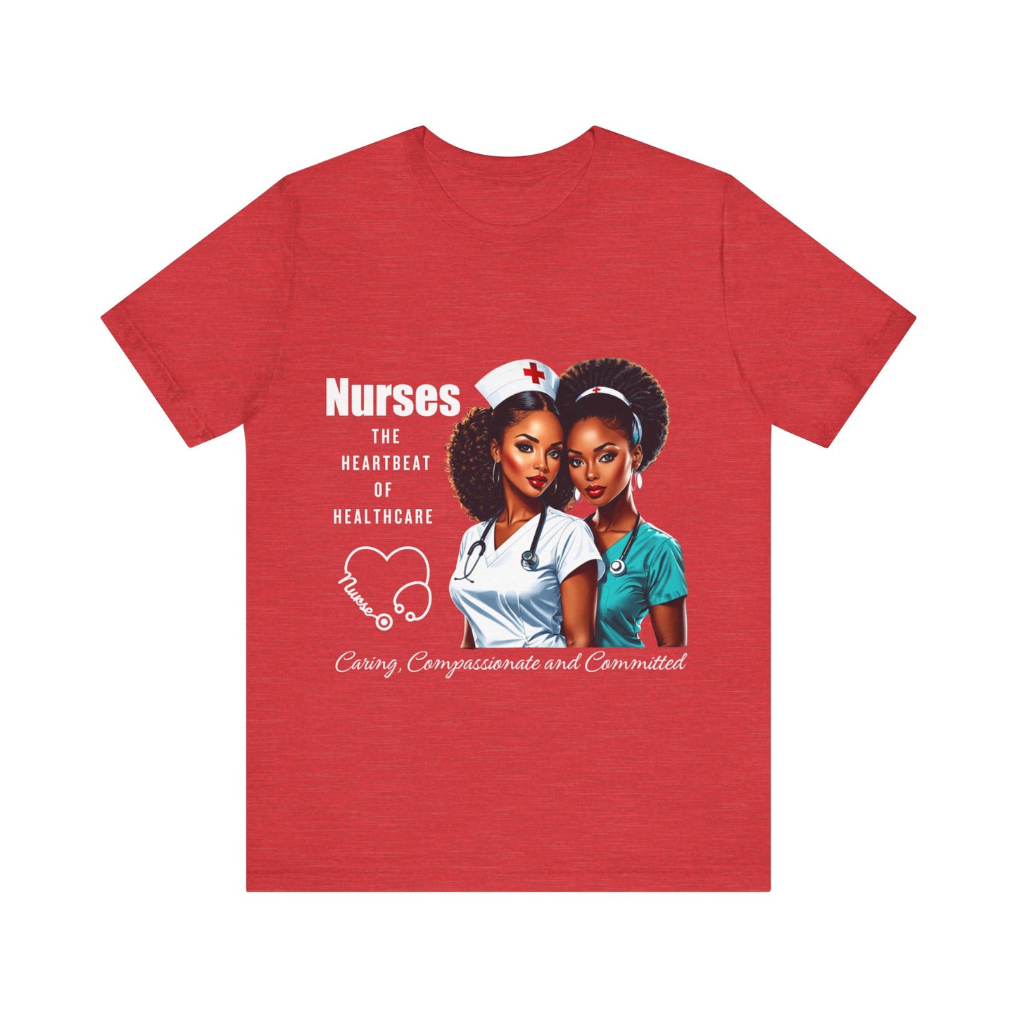 Heartbeat Of Healthcare Jersey Short Sleeve Tee