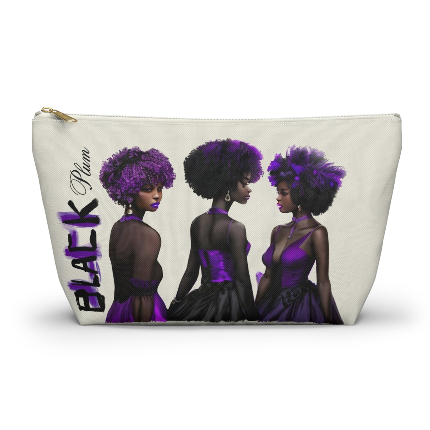 Black Plum Accessory Pouch