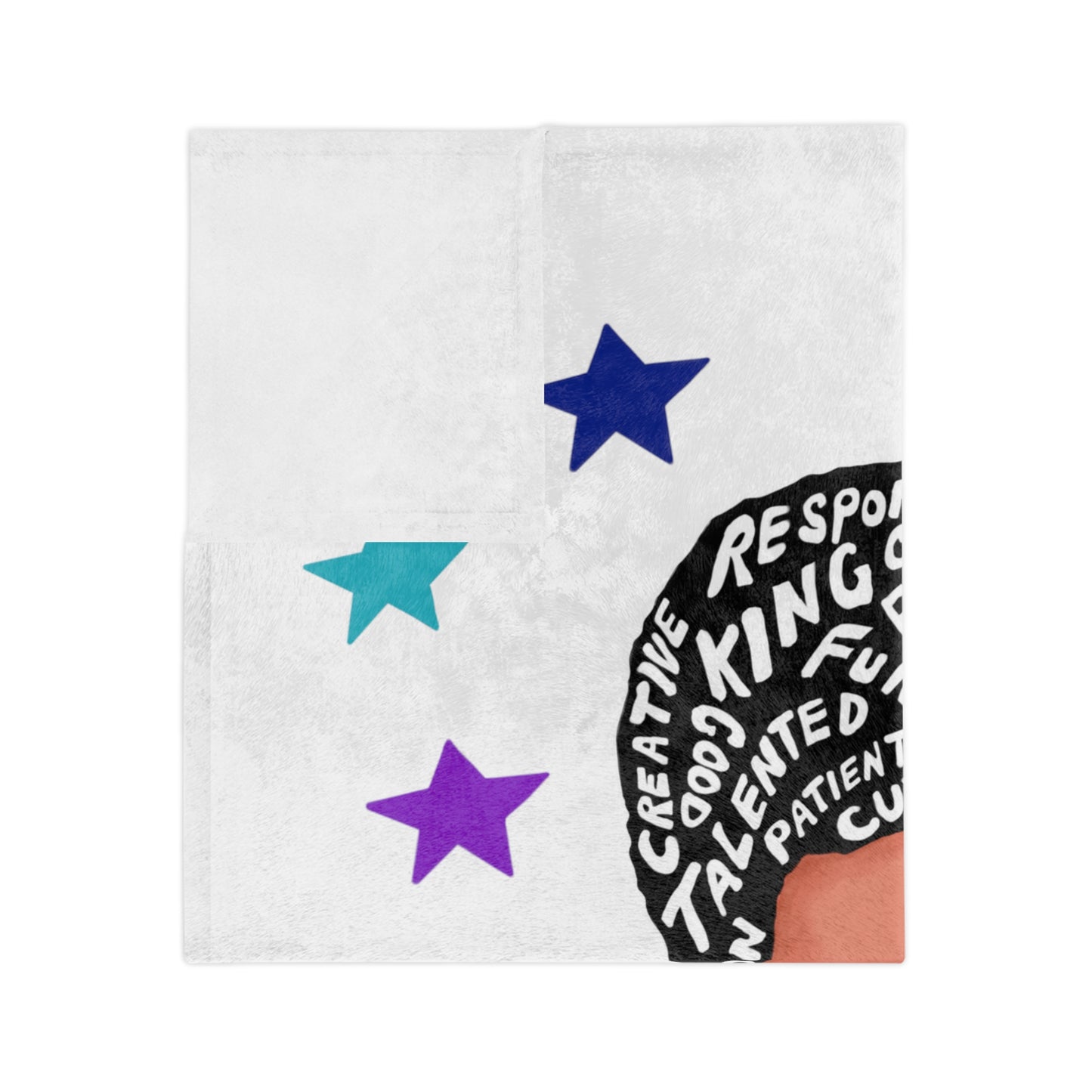 You Are Amazing Stars Customizable Minky Blanket