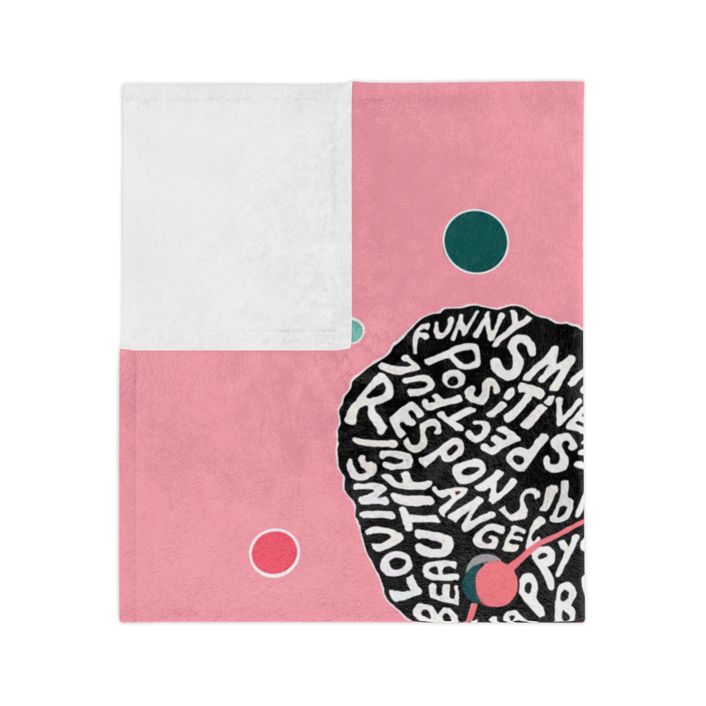 You Are Beautiful Customizable Pink Bubble Gum Minky Blanket