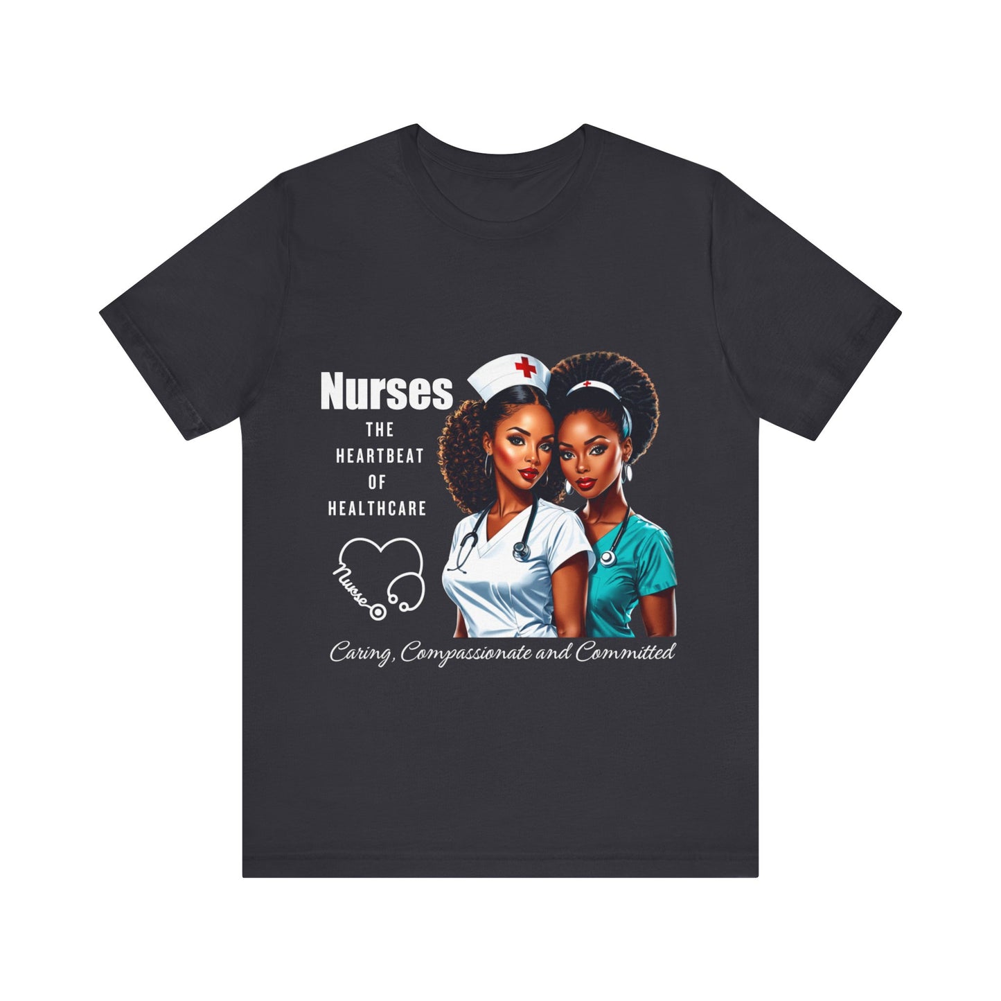 Heartbeat Of Healthcare Jersey Short Sleeve Tee