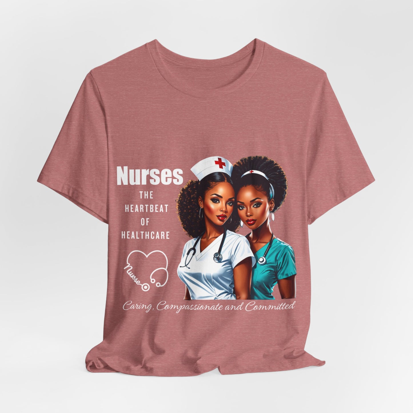 Heartbeat Of Healthcare Jersey Short Sleeve Tee