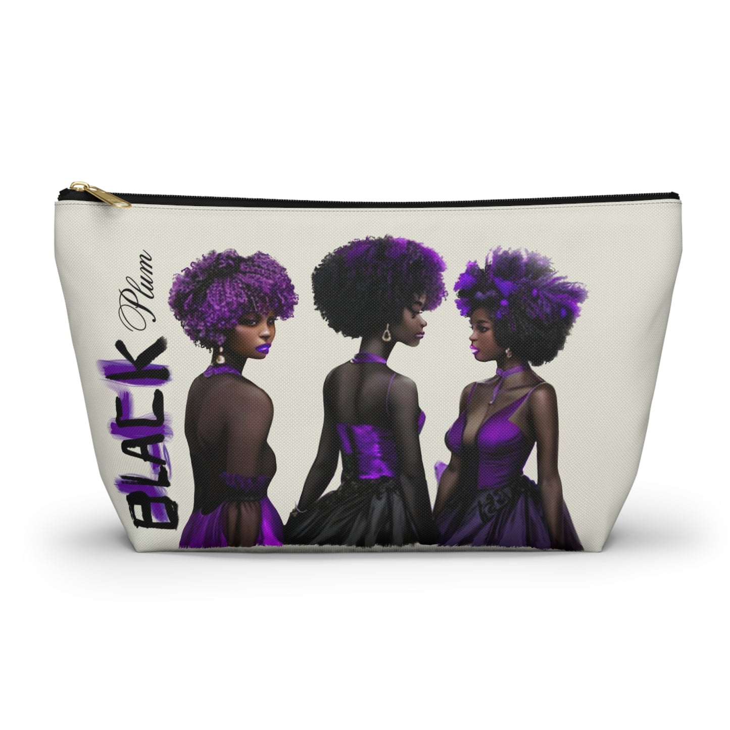 Black Plum Accessory Pouch