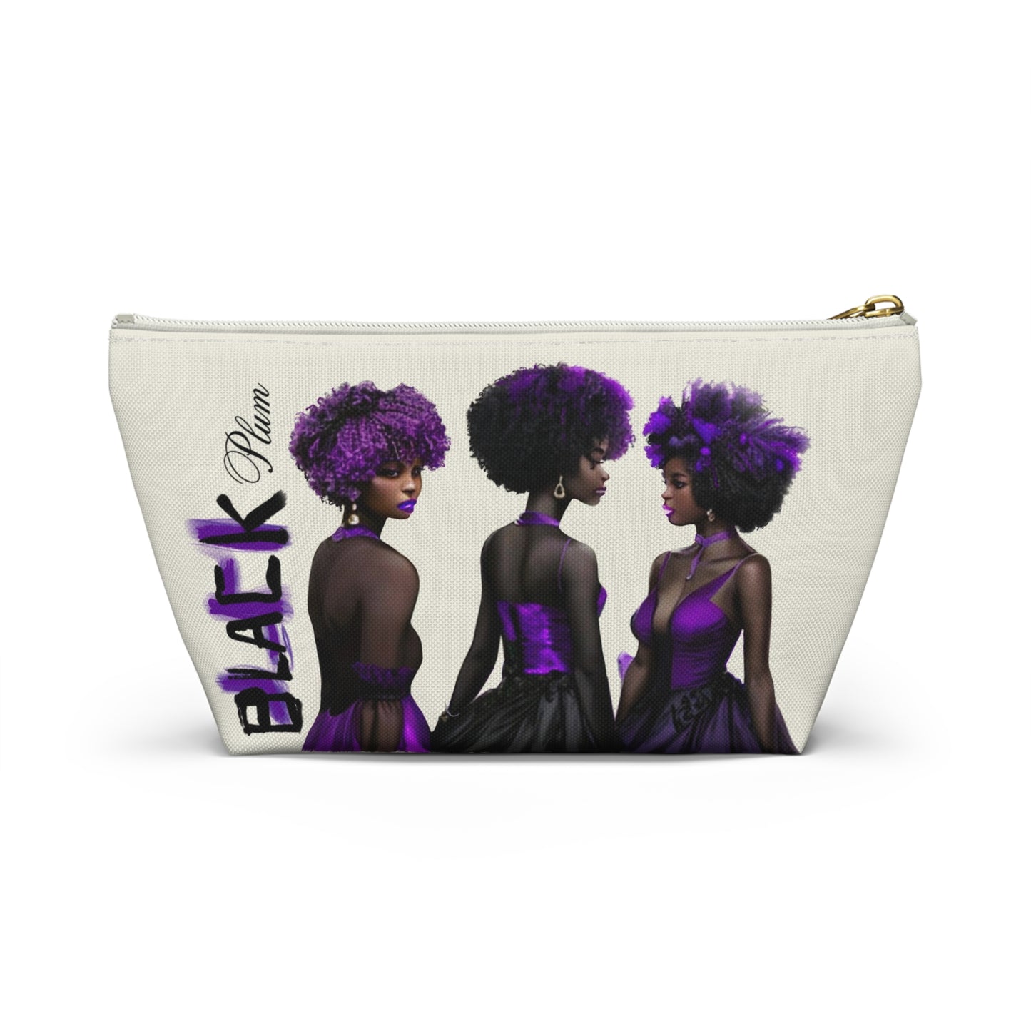 Black Plum Accessory Pouch