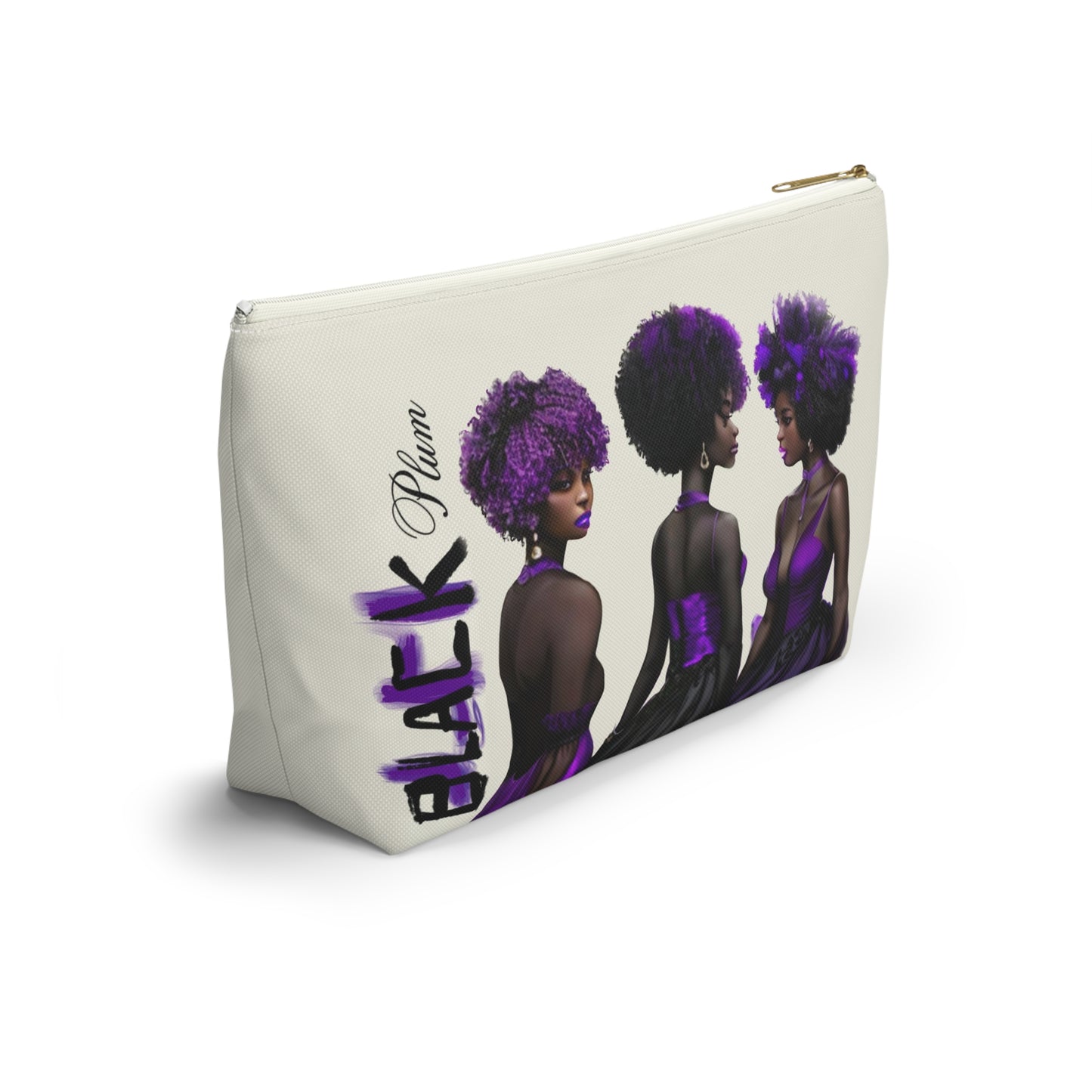 Black Plum Accessory Pouch