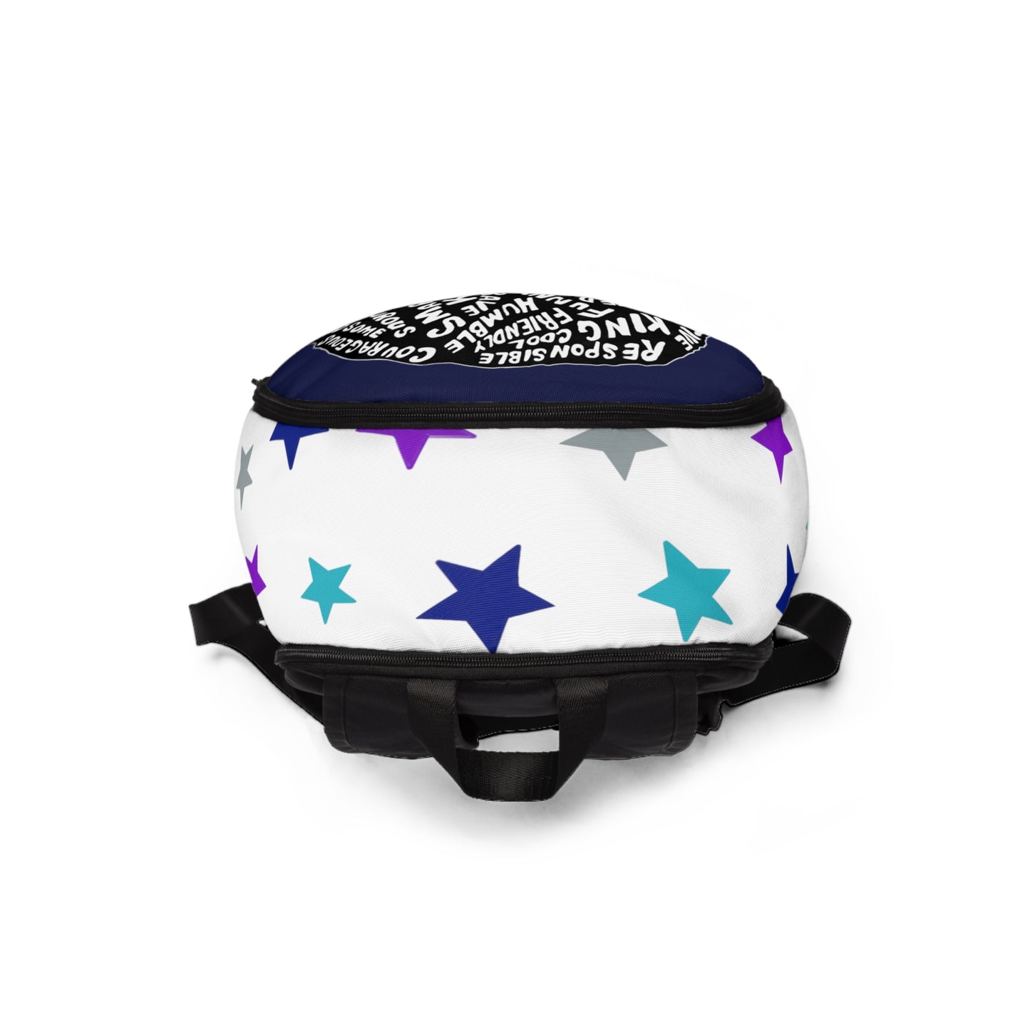 You are Amazing Blue Stars Fabric Backpack