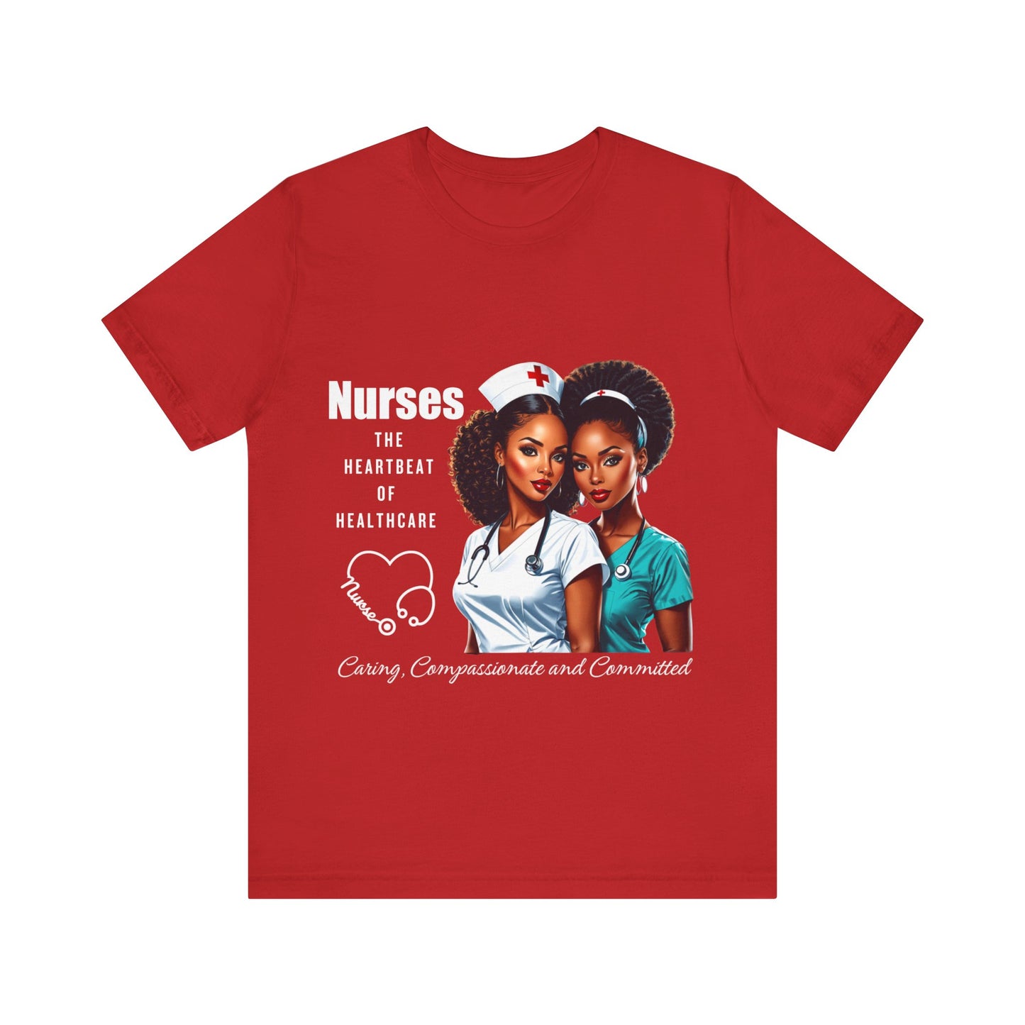 Heartbeat Of Healthcare Jersey Short Sleeve Tee