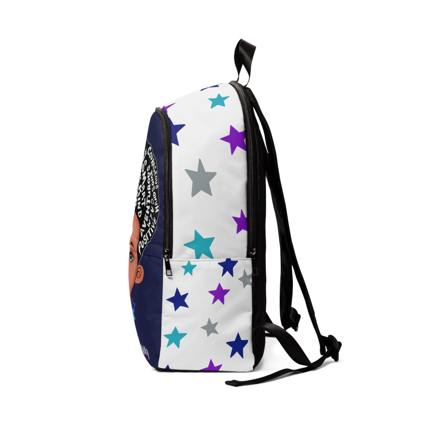 You are Amazing Blue Stars Fabric Backpack