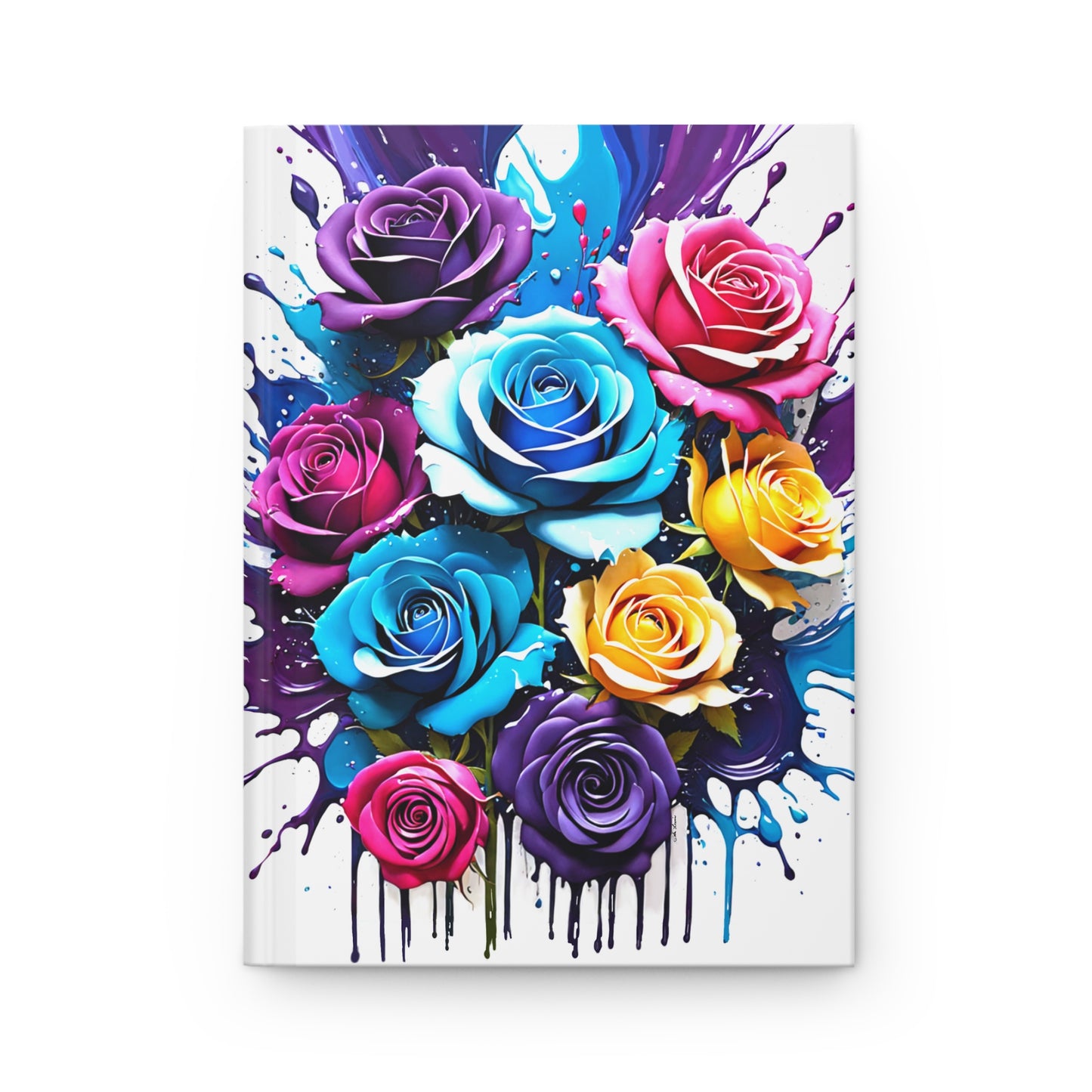 A Splash of Roses Hardback Journal Journal