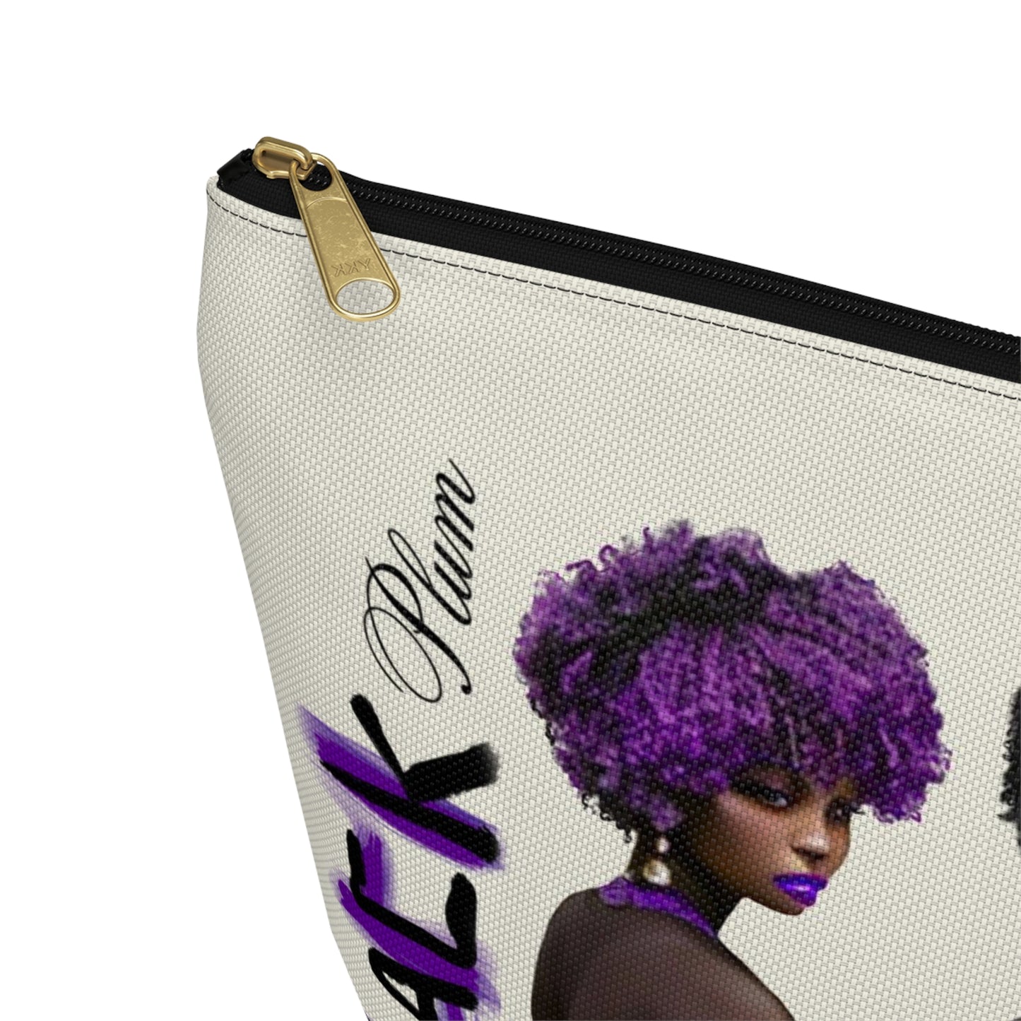 Black Plum Accessory Pouch