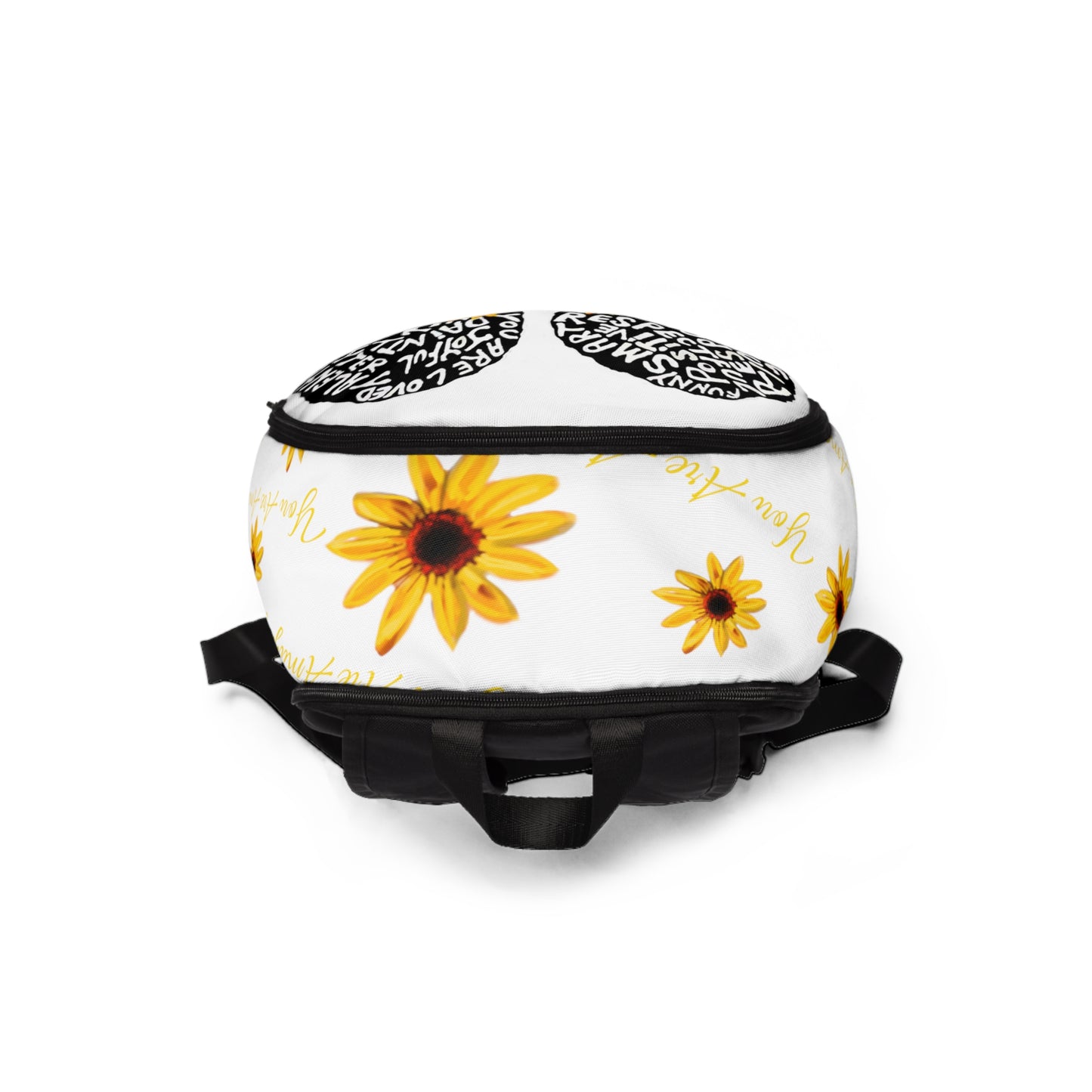 You are Amazing Sunflower Fabric Backpack