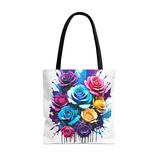 A Splash of Color Lovely Roses Tote Bag