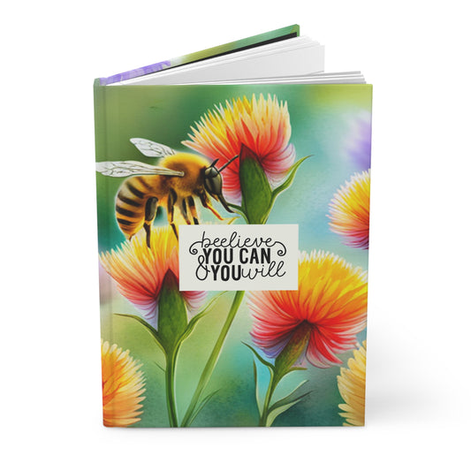 Bee-lieve Hardcover Journal