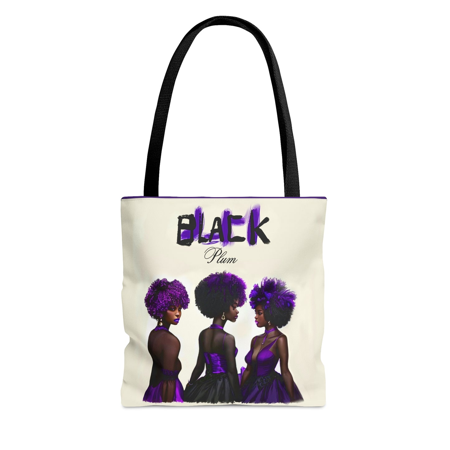 Black Plum Tote Bag