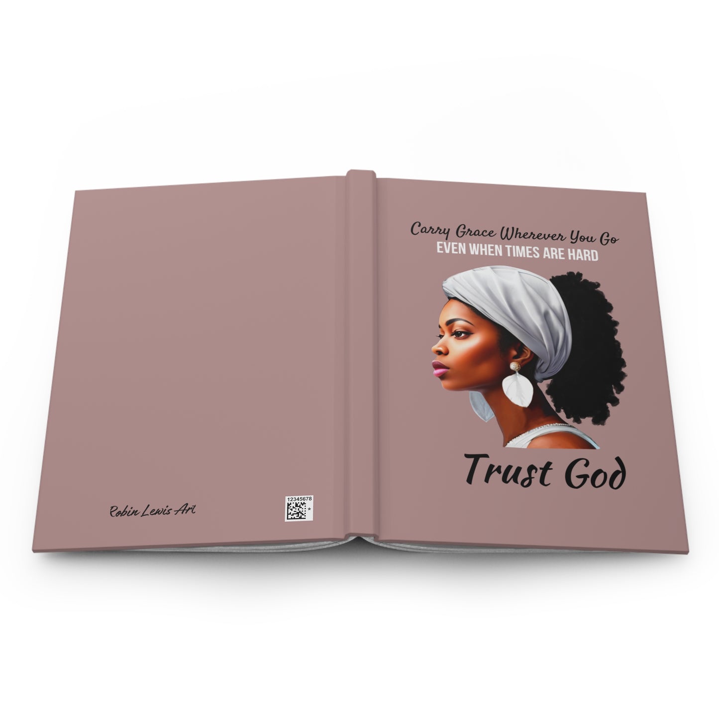 Trust God Hardcover Journal (coffee)