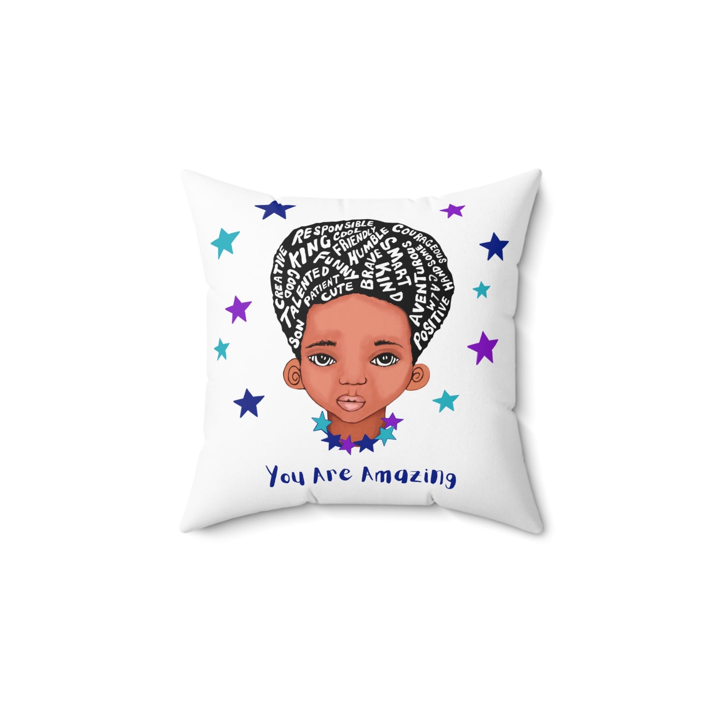 You Are Amazing Stars Square Pillow