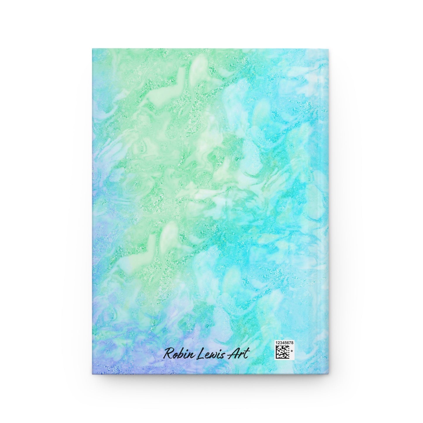 The Lords Prayer Marble Teal Hardcover Journal