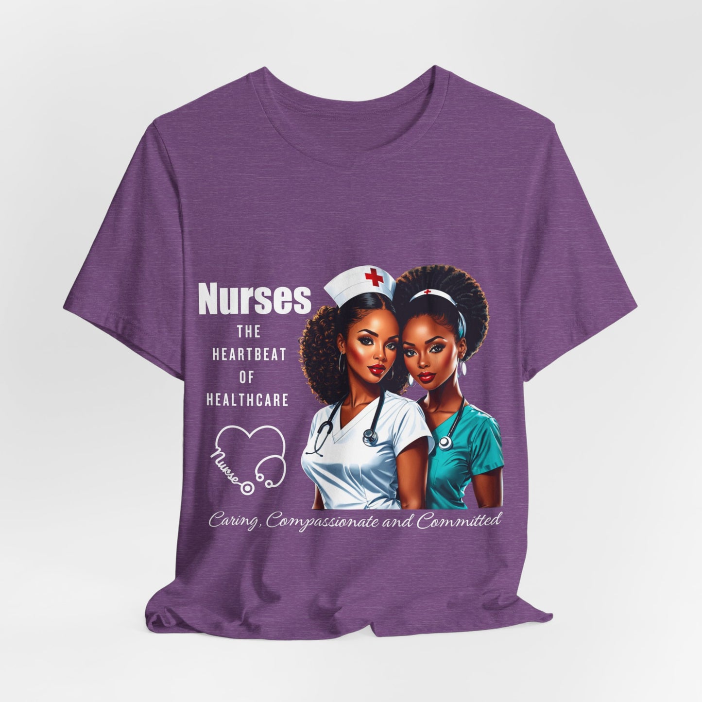 Heartbeat Of Healthcare Jersey Short Sleeve Tee