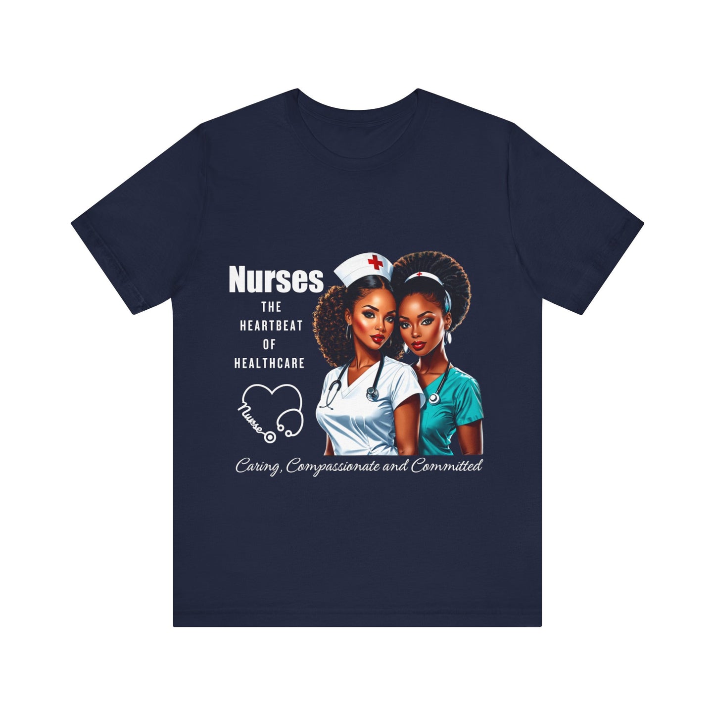 Heartbeat Of Healthcare Jersey Short Sleeve Tee