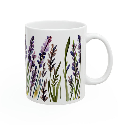 Lavender Breeze Ceramic Coffee Mug 11oz