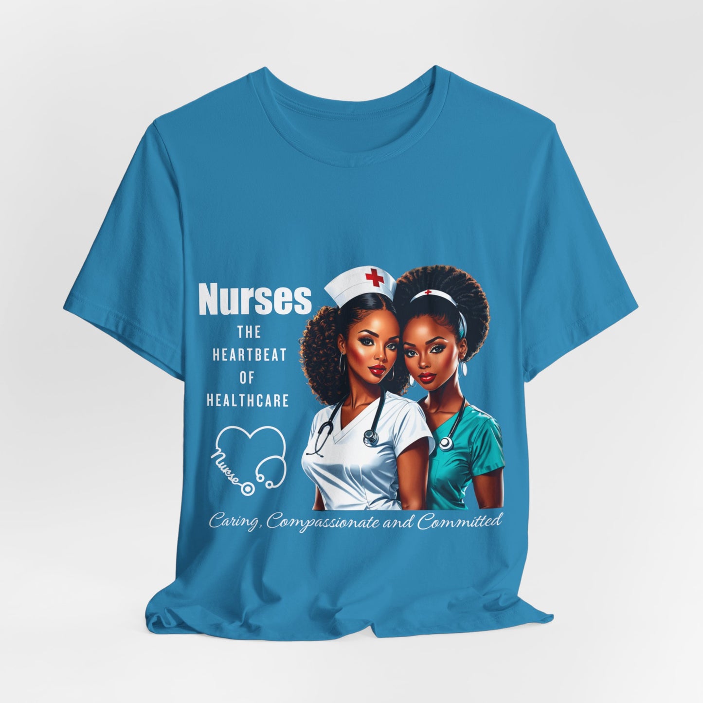 Heartbeat Of Healthcare Jersey Short Sleeve Tee