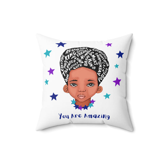 You Are Amazing Stars Square Pillow