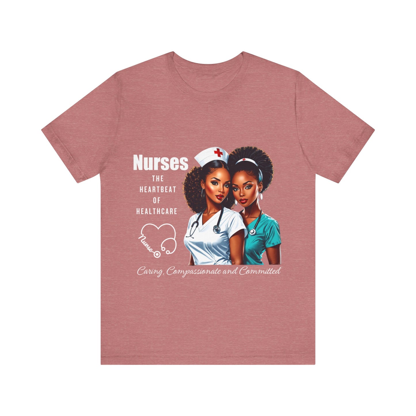 Heartbeat Of Healthcare Jersey Short Sleeve Tee