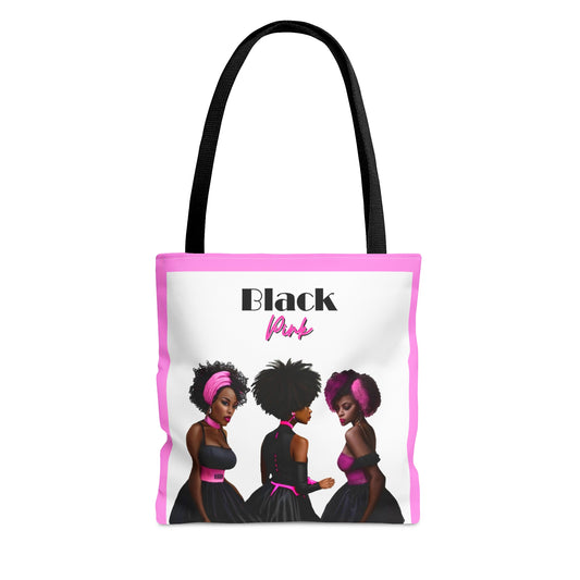 Black Pink Tote Bag