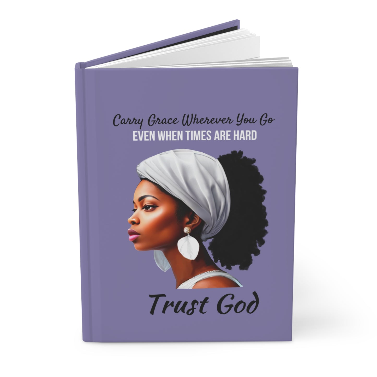 Trust God Hardcover Journal (lavender)
