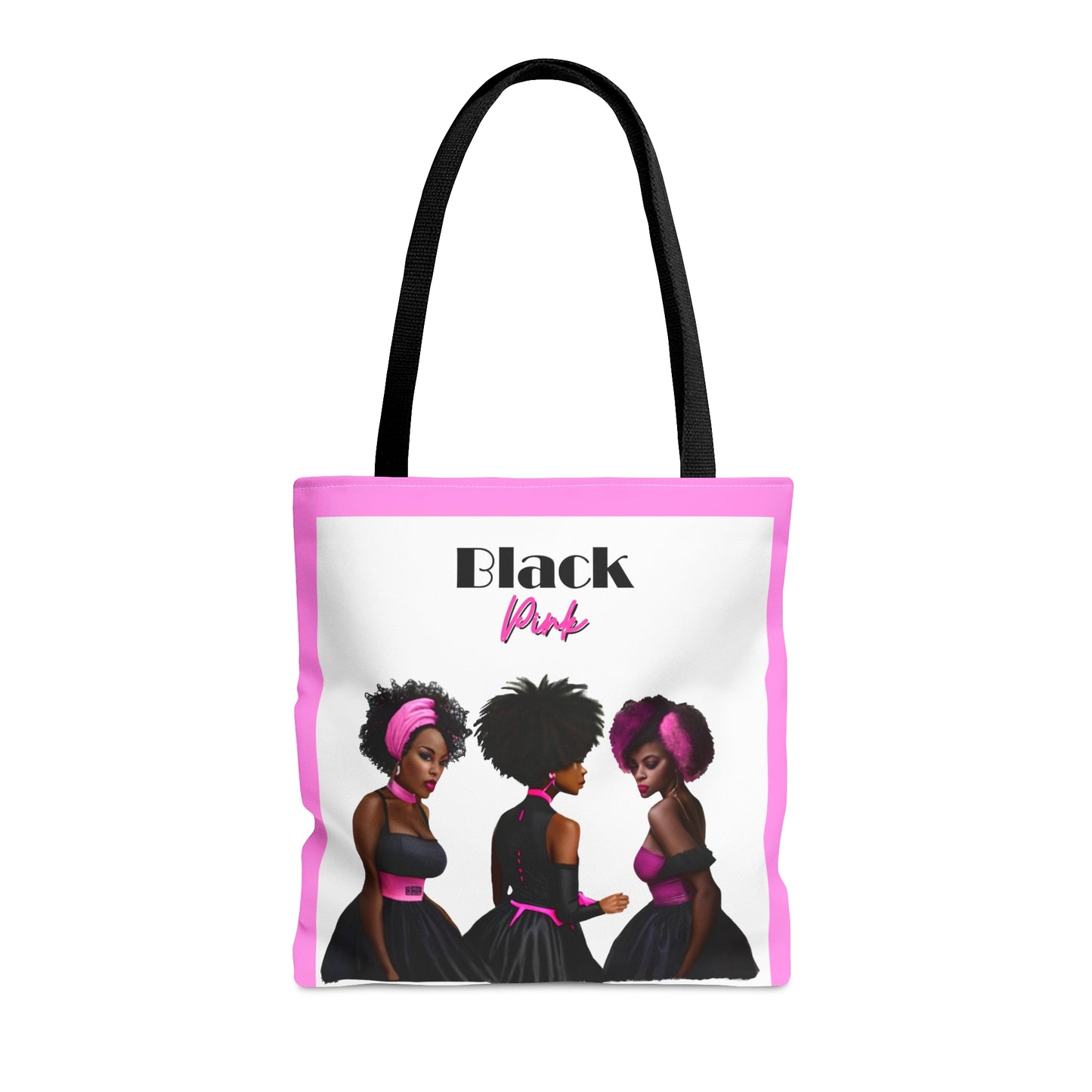 Black Pink Tote Bag