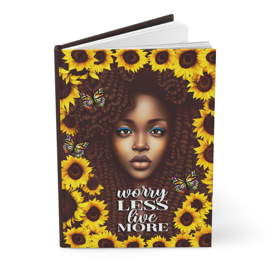 Chocolate Sunflower Hardcover Journal