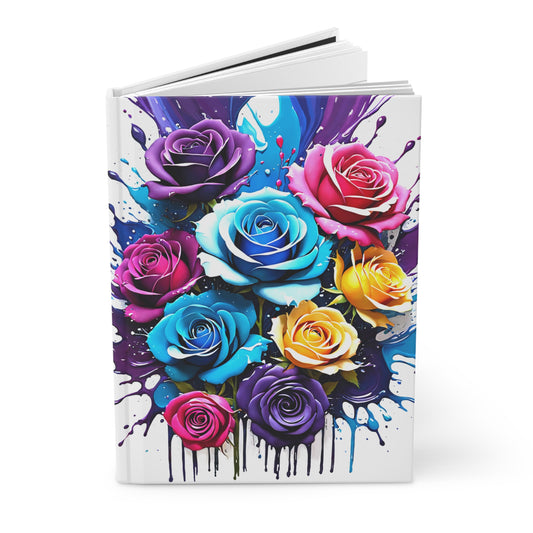 A Splash of Roses  Hardback Journal Journal