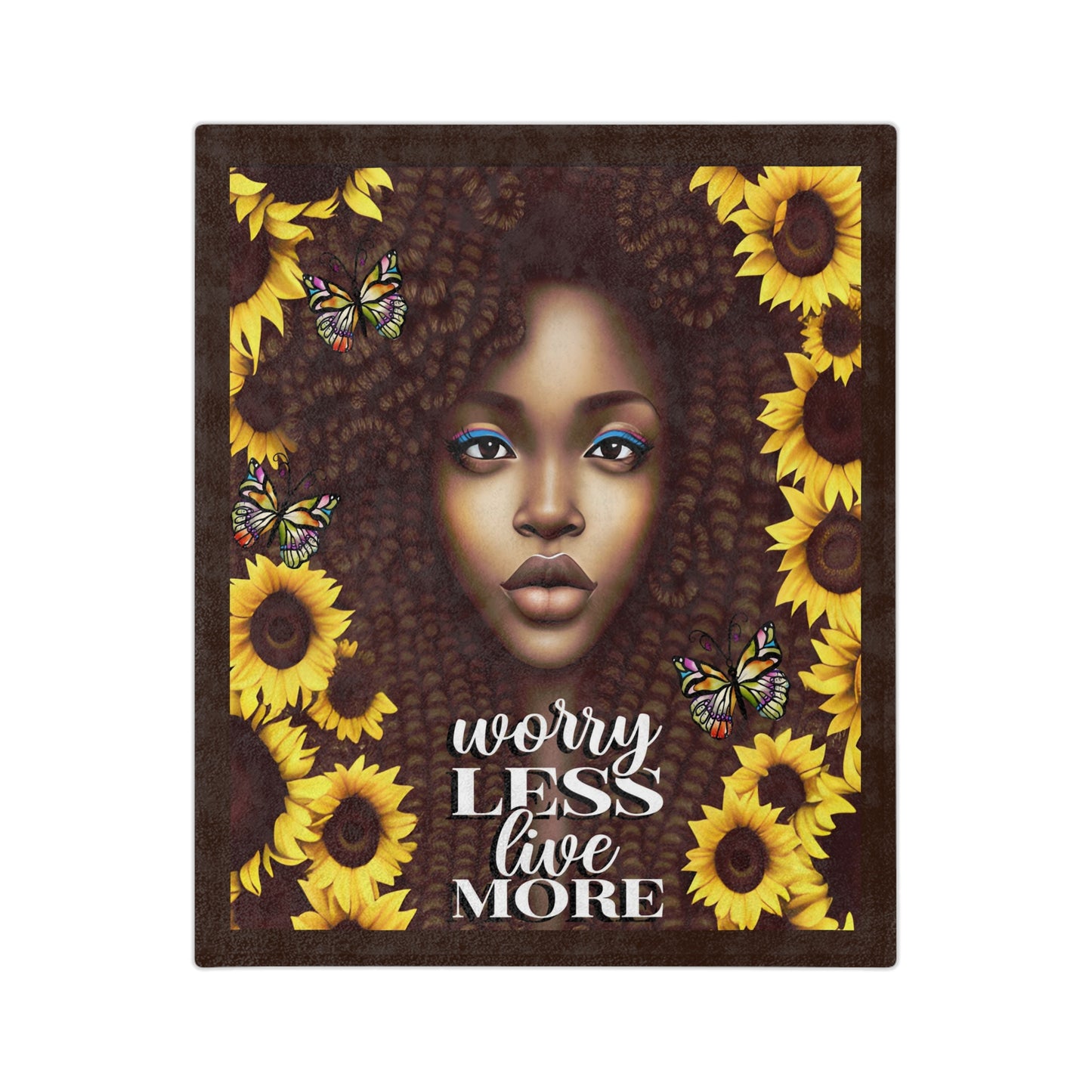 Chocolate Sunflower Blanket