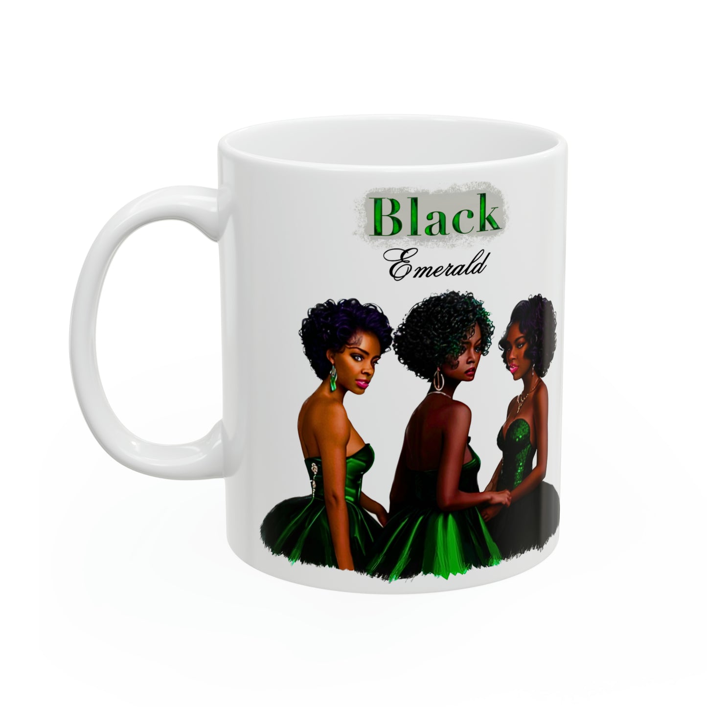 Black Emerald Ceramic Mug 11oz
