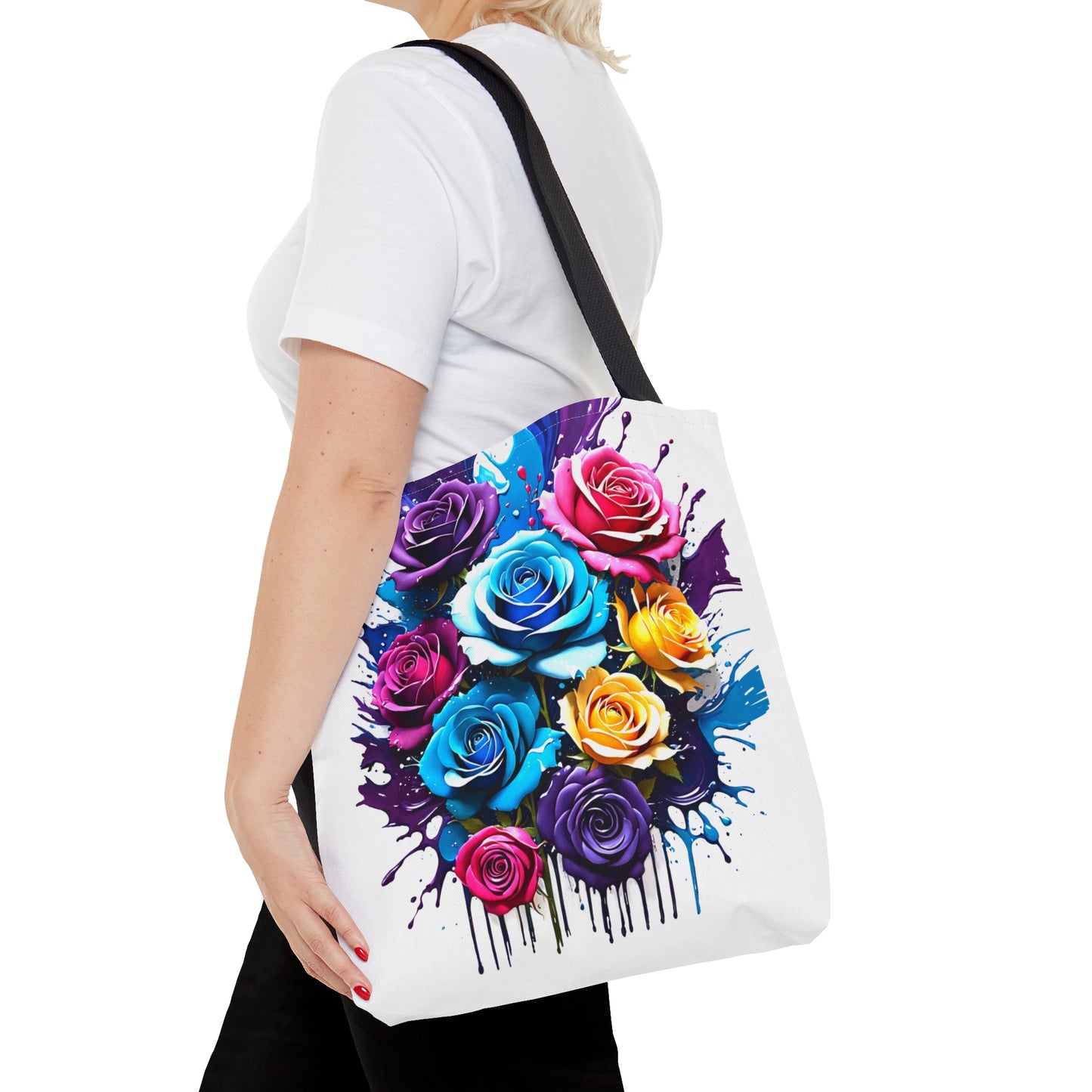 A Splash of Color Lovely Roses Tote Bag