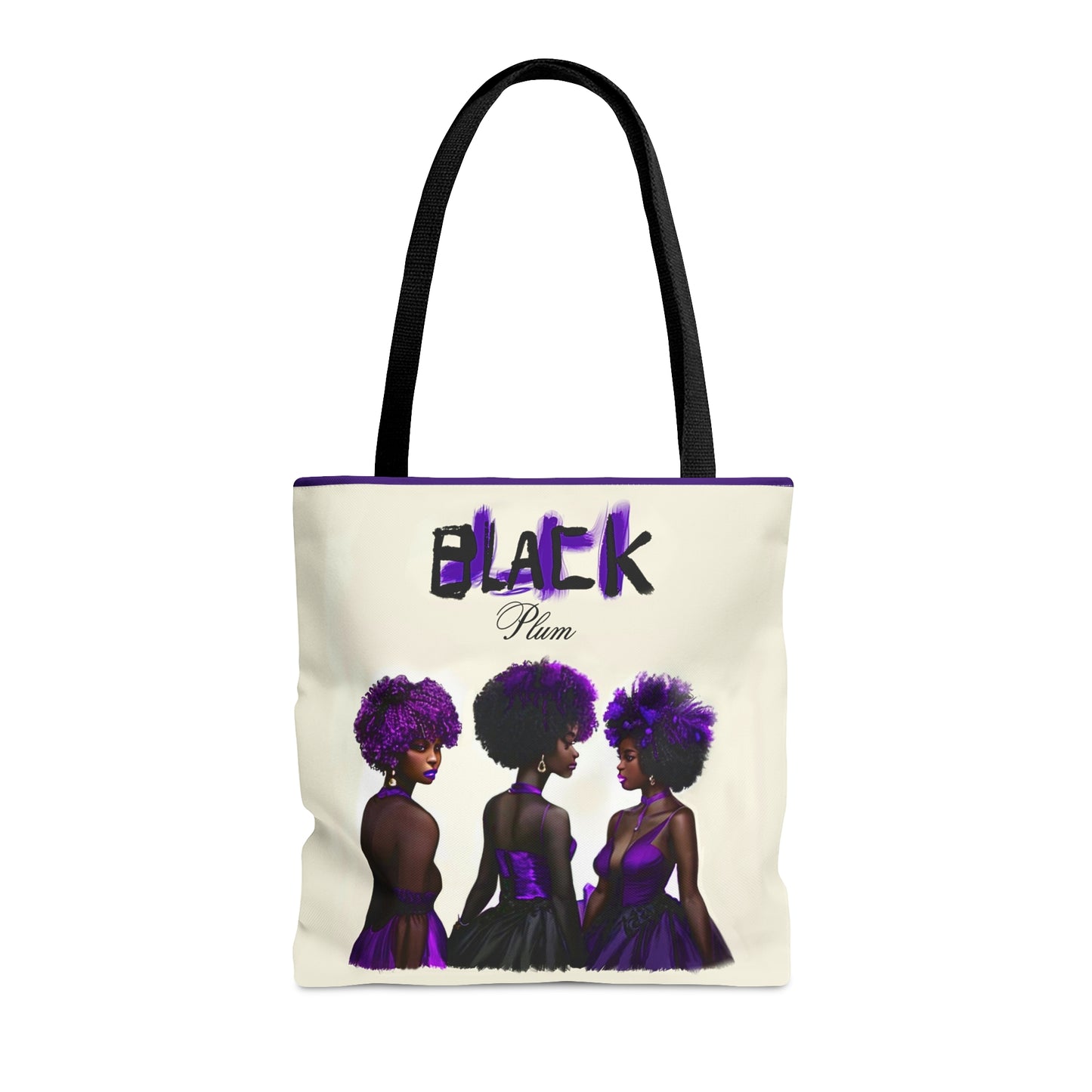 Black Plum Tote Bag