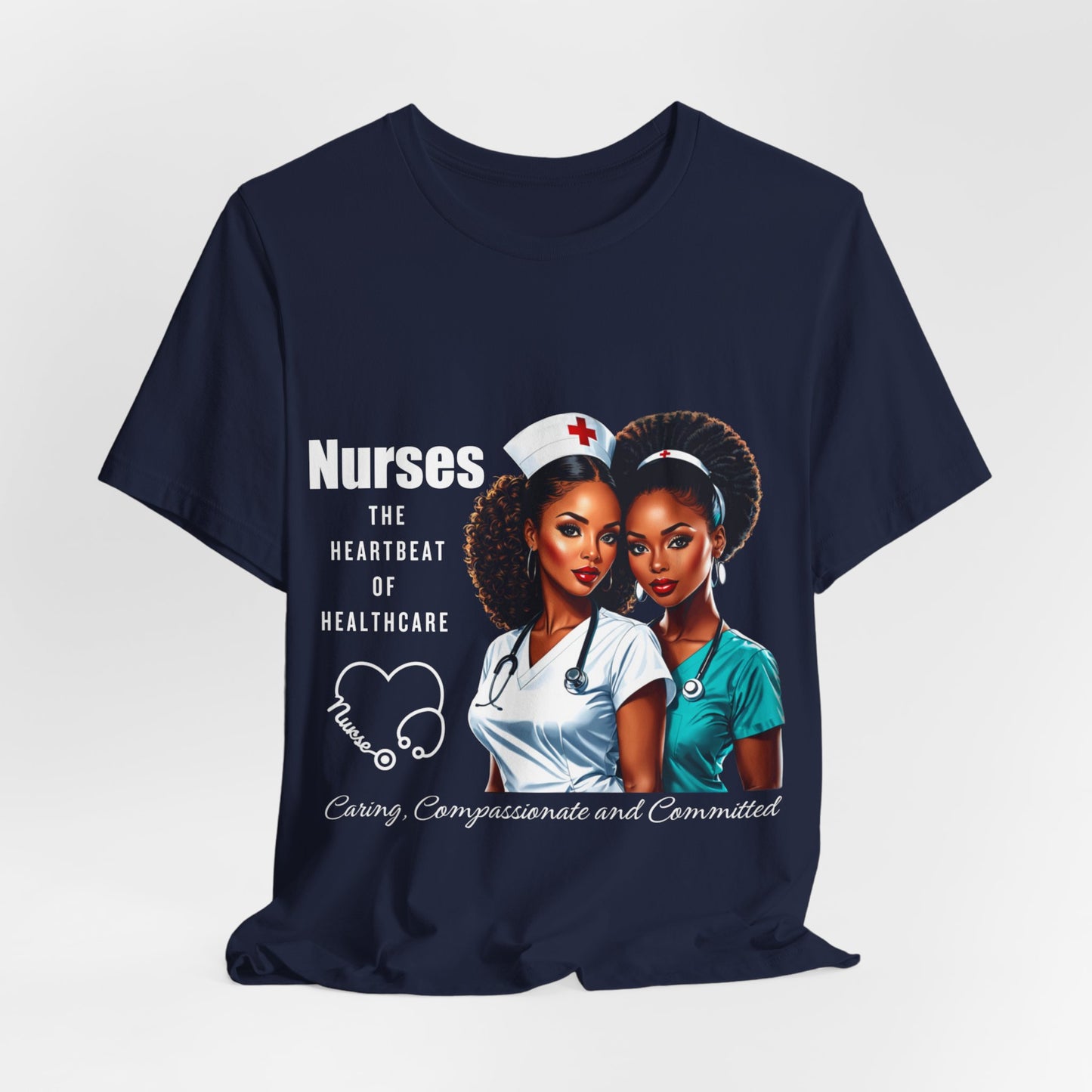 Heartbeat Of Healthcare Jersey Short Sleeve Tee