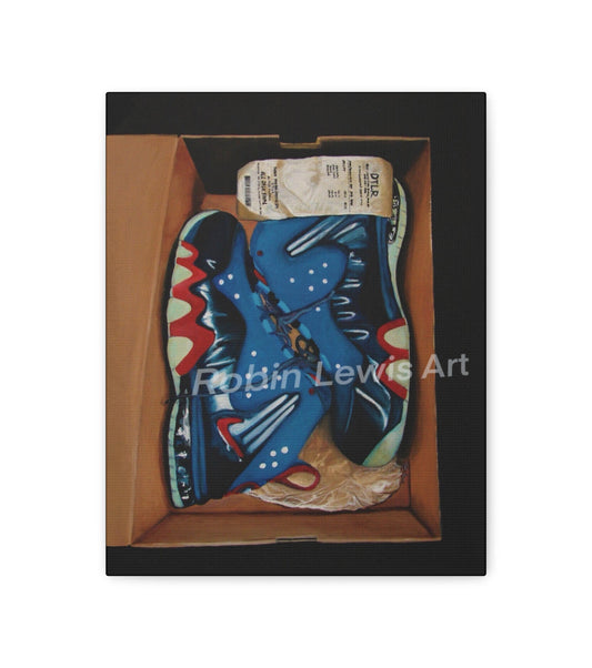 Sneaker In the Box " Nike “  Canvas Print